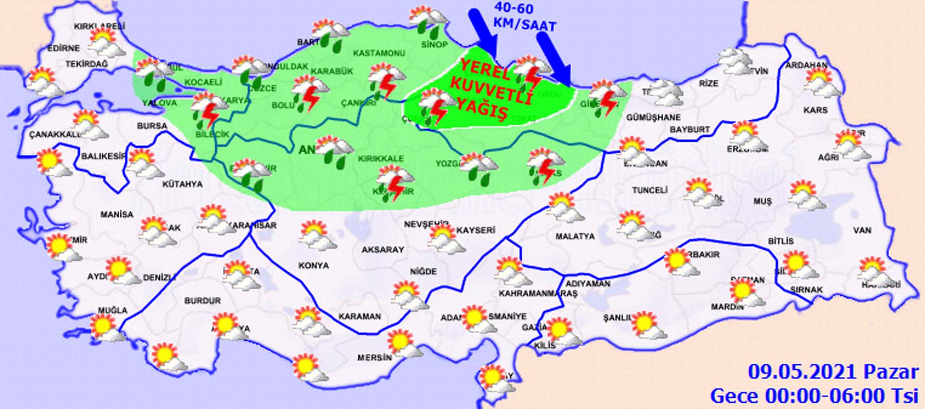 Meteoroloji saat verdi, üstüne basa basa uyardı: Gök gürültülü sağanak yağış geliyor