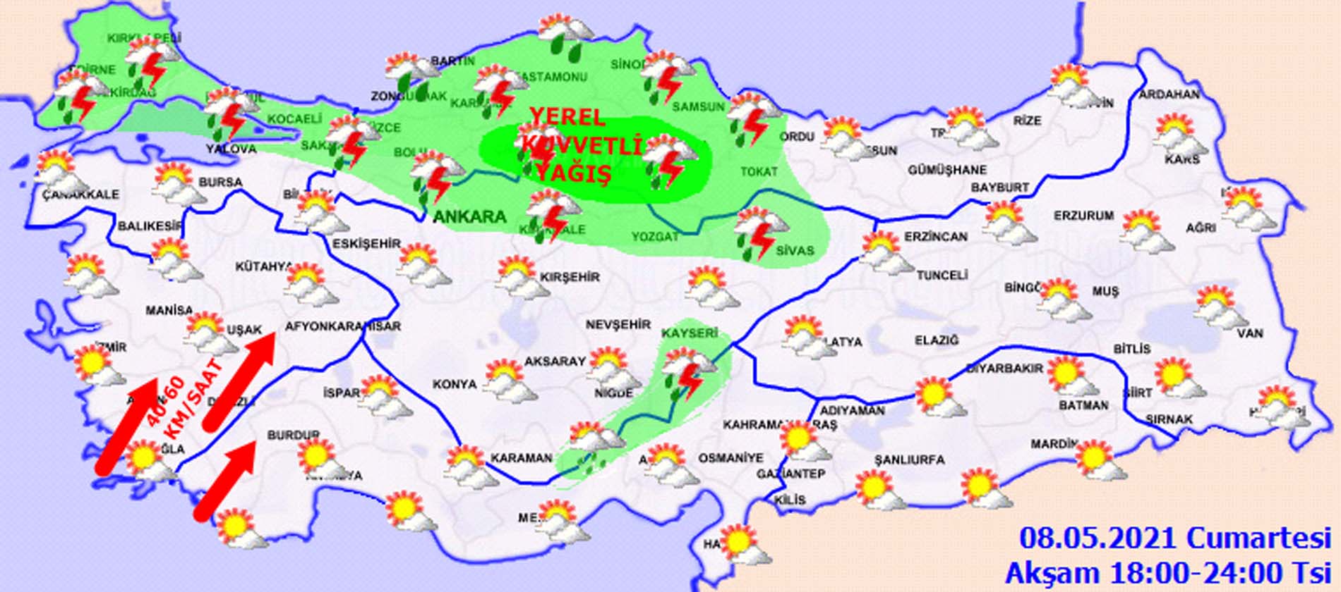 Meteoroloji saat verdi, üstüne basa basa uyardı: Gök gürültülü sağanak yağış geliyor
