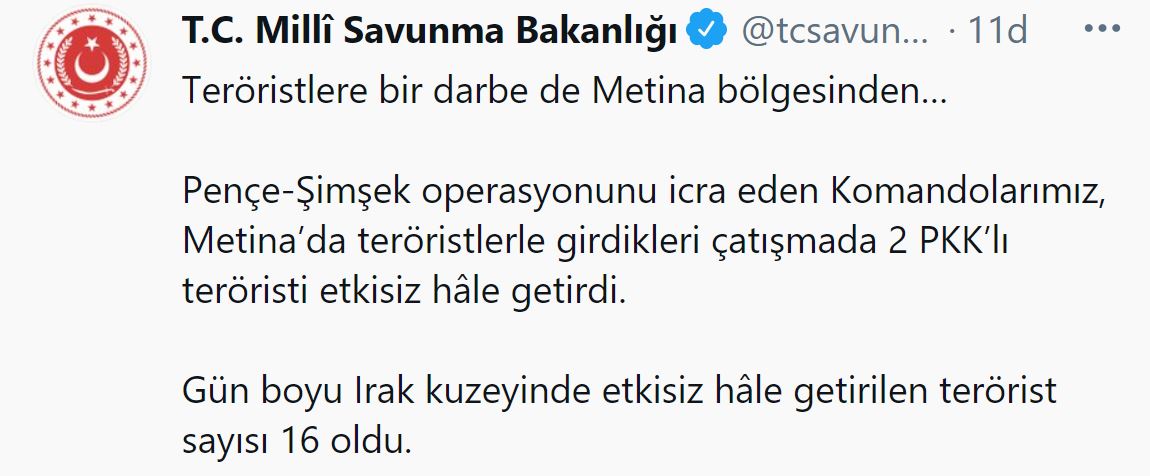 Son dakika | TSK'dan terör örgütü PKK'ya bir darbe daha!