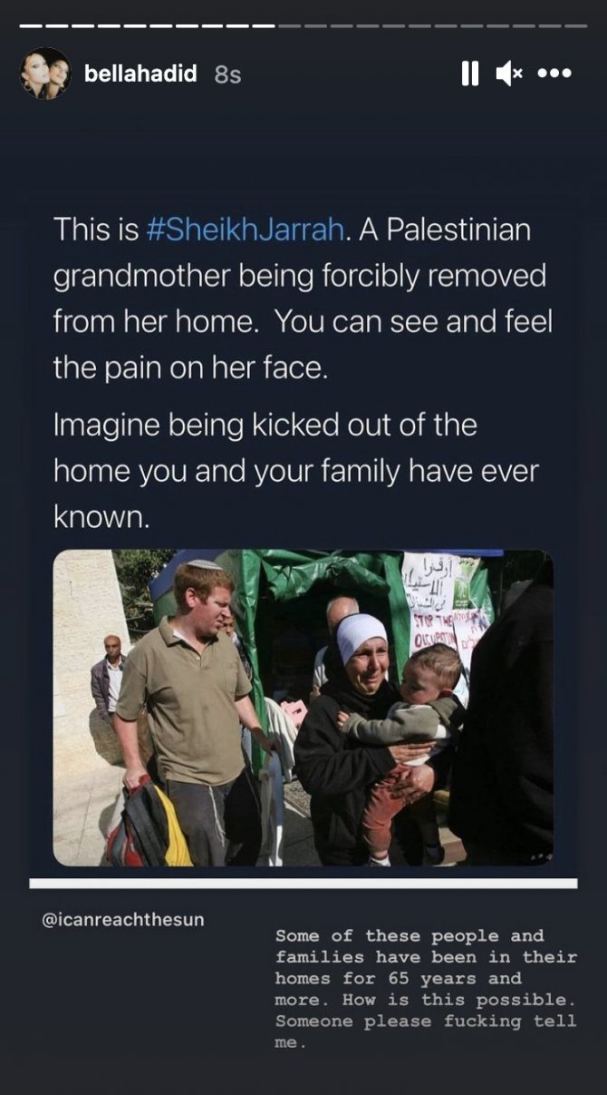 Bella Hadid'den İsrail'in zulmüne çok sert tepki: Saldırılarda ABD'nin payı var