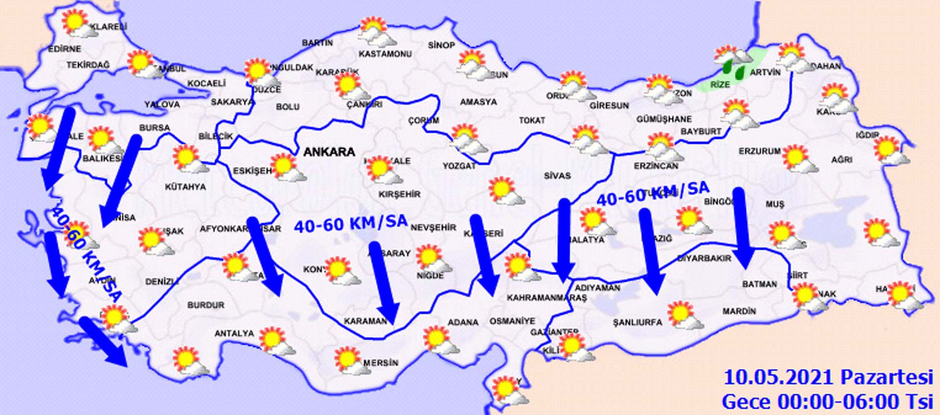 Bugün hava durumu nasıl olacak 10 Mayıs 2021 Pazartesi? Meteoroloji'den sağanak yağış ve kuvvetli rüzgar uyarısı