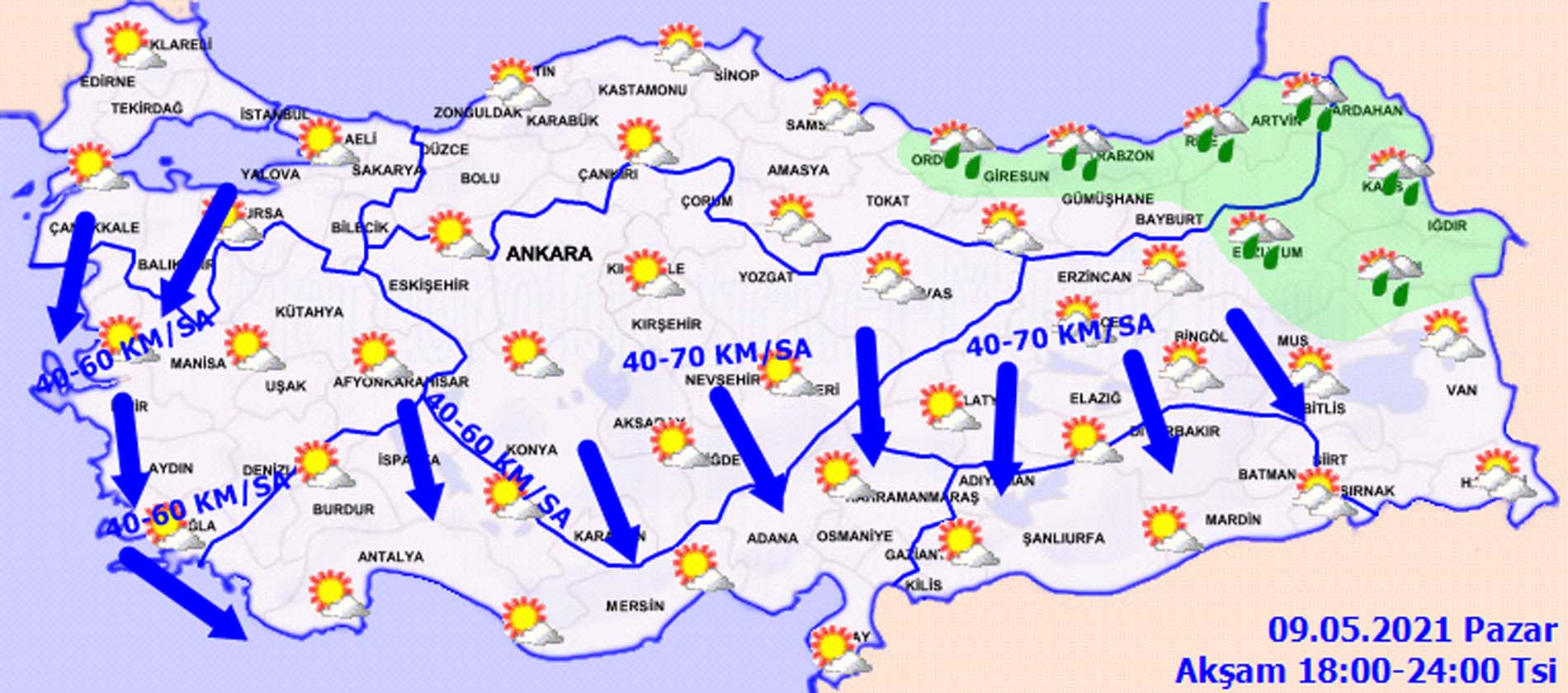 Bugün hava durumu nasıl olacak 10 Mayıs 2021 Pazartesi? Meteoroloji'den sağanak yağış ve kuvvetli rüzgar uyarısı