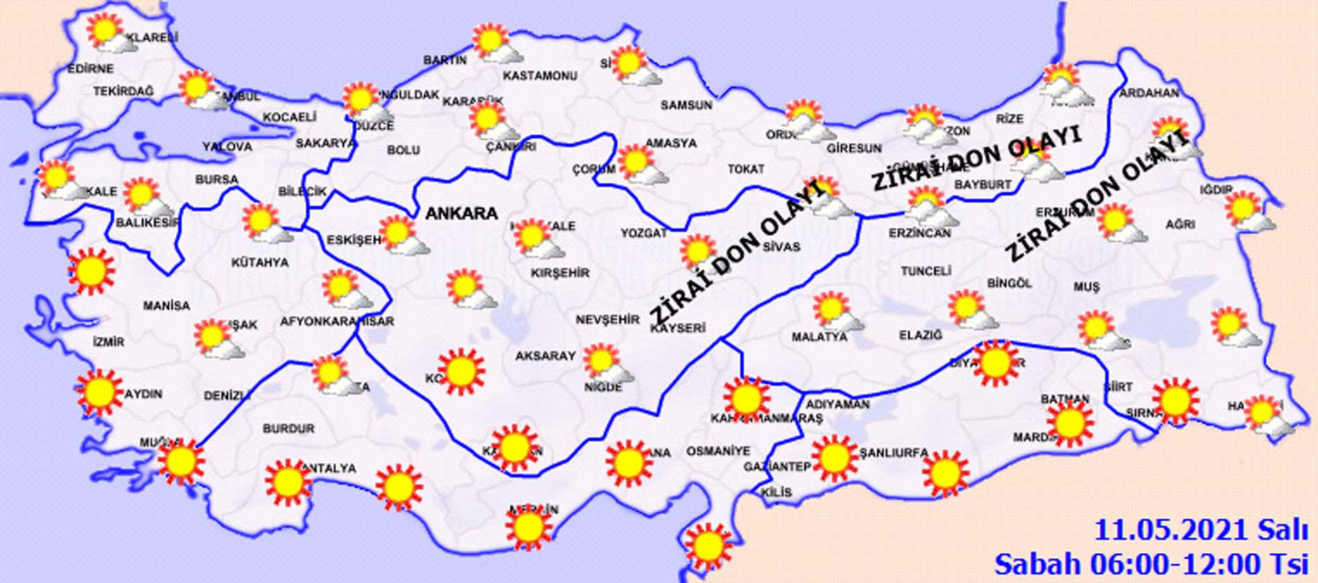 Meteorolojiden 11 Mayıs 2021 Salı hava durumu açıklaması: Açık ve bulutlu hava etkili olacak! İşte il il hava durumu