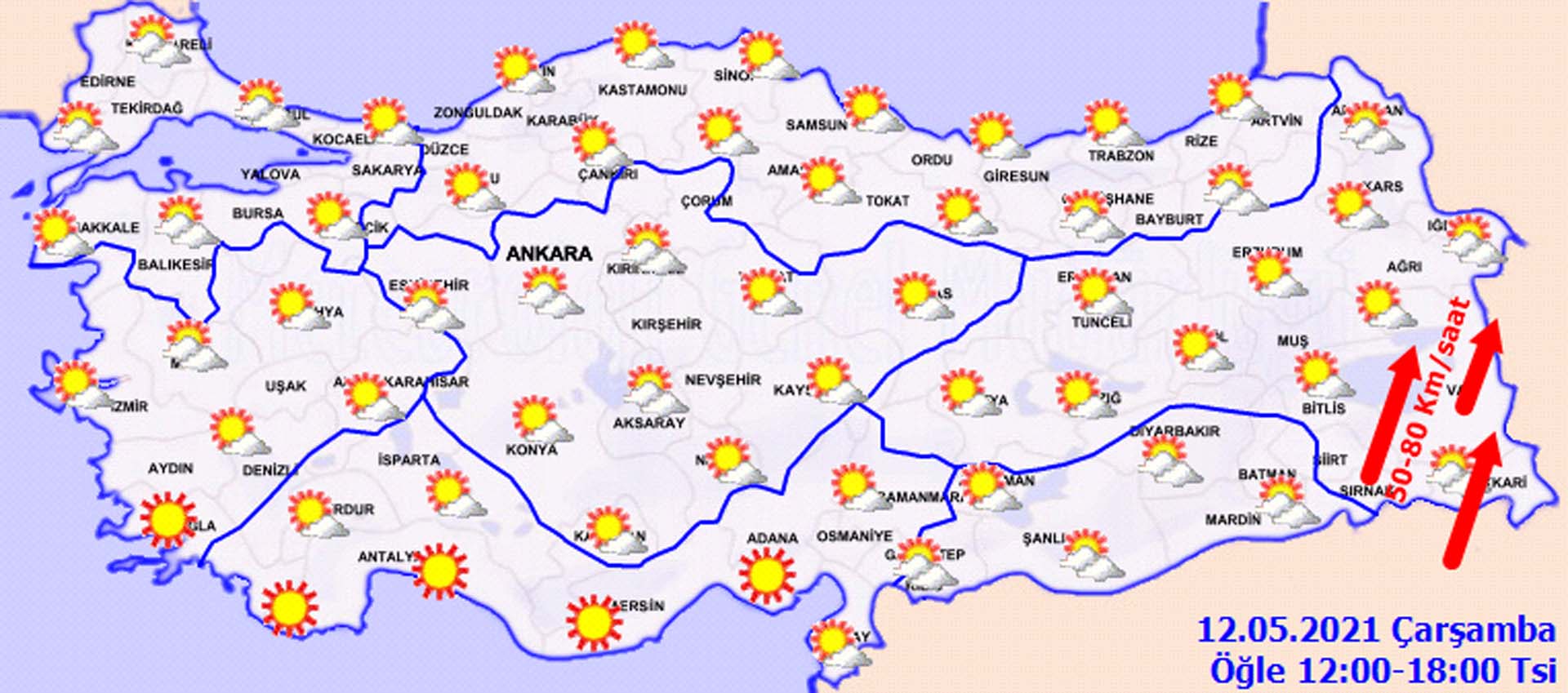Meteoroloji güzel haberi verdi: Sıcaklıklar artıyor! İşte 12 Mayıs 2021 il il hava durumu