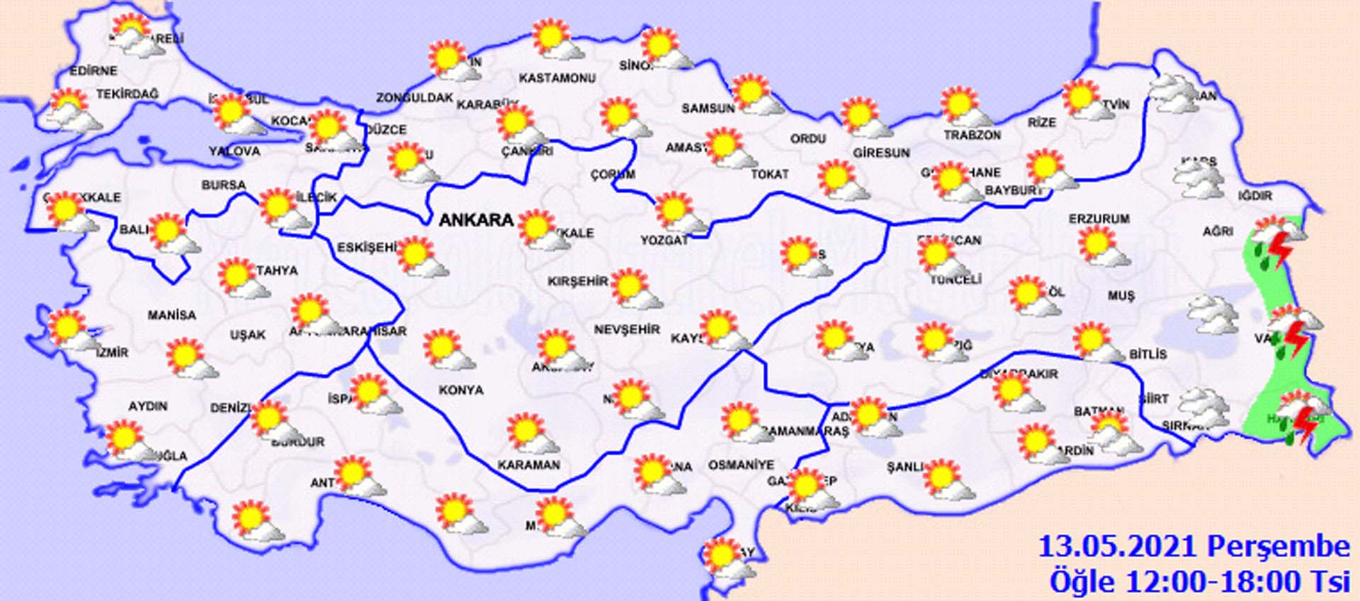 13 Mayıs 2021 hava durumu: Hava sıcaklıkları artmaya devam ediyor! İşte il il hava durumu
