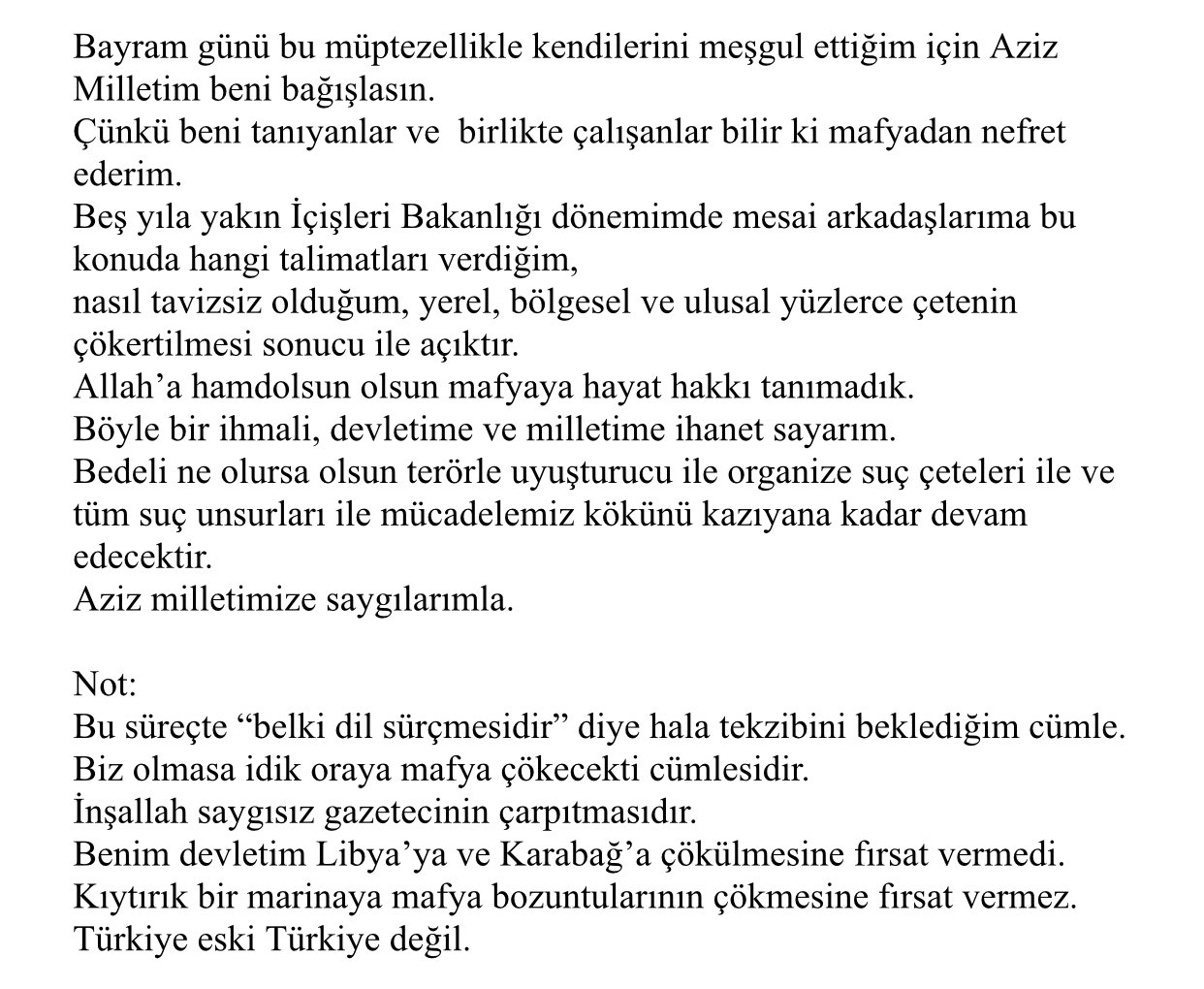 Son dakika| İçişleri Bakanı Soylu'dan Sedat Peker açıklaması: Operasyon elemanı olan mafya pisliği