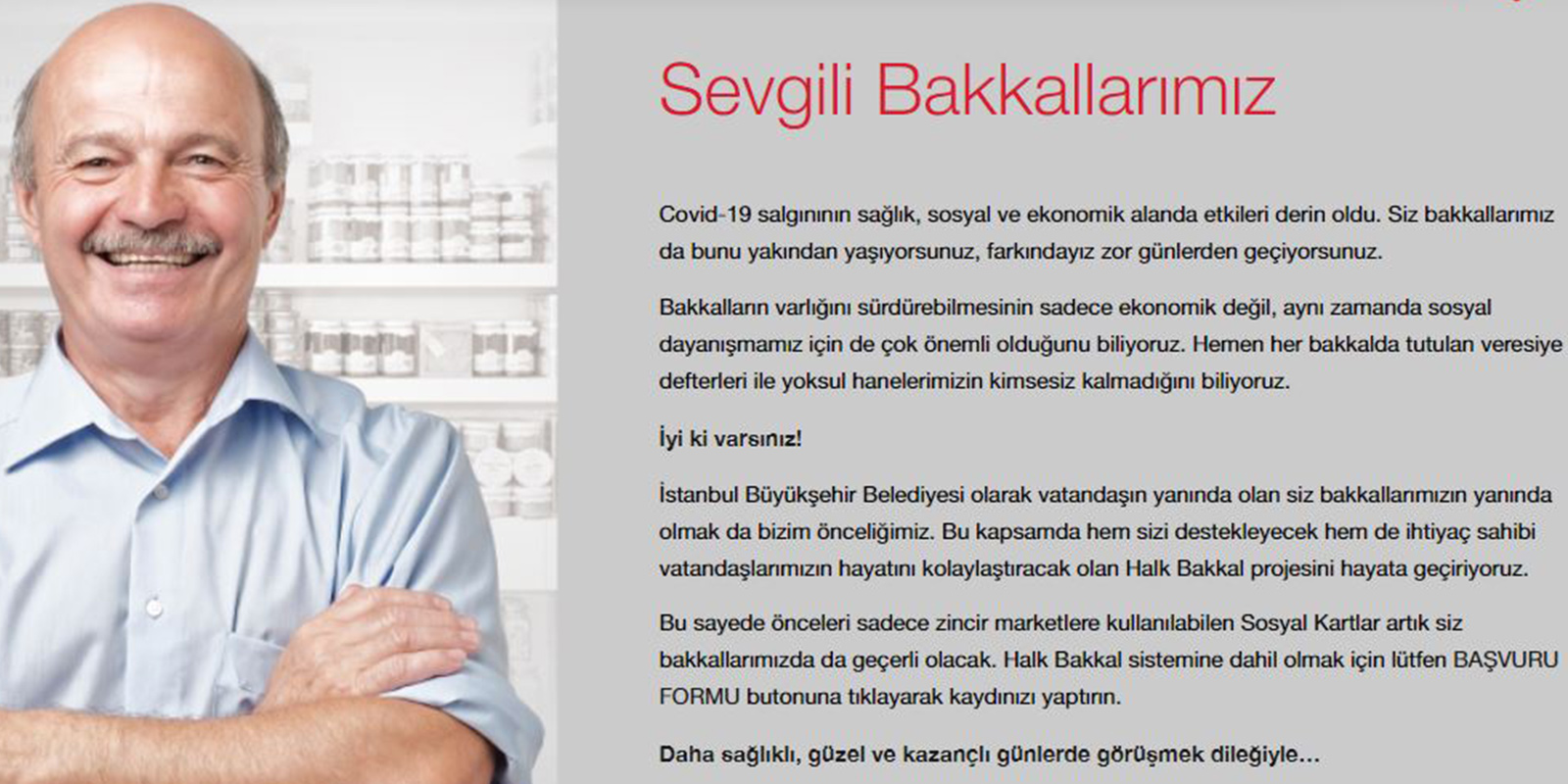 Halk Bakkal İBB projesi nedir? | Halk Bakkal projesine nasıl katılınır? | Bakkallar halk bakkal projesine nasıl dahil olacak? Halk Bakkal Başvuru Formu