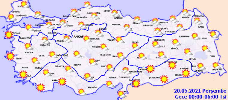 Meteoroloji açıkladı: Hava sıcaklığı mevsim normallerinin üzerine çıkıyor! İşte 19 Mayıs Perşembe hava durumu
