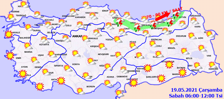 Meteoroloji açıkladı: Hava sıcaklığı mevsim normallerinin üzerine çıkıyor! İşte 19 Mayıs Perşembe hava durumu
