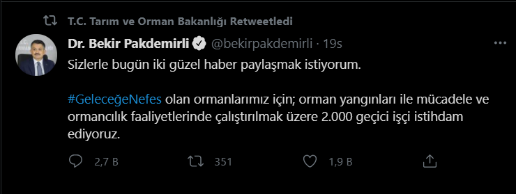 SON DAKİKA Tarım ve Orman Bakanlığı duyurdu 2 bin işçi