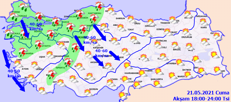 Meteoroloji uyardı: Çok şiddetli geliyor! Kuvvetli yağış ve fırtına uyarısı! Saatte 80 km'ye ulaşacak!