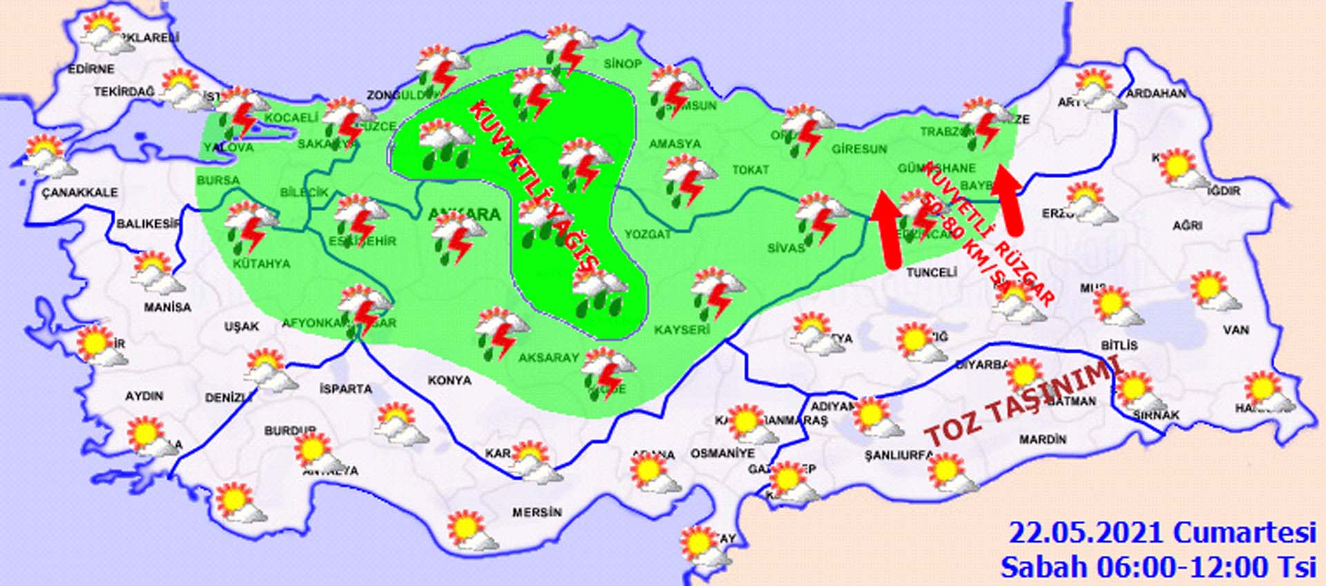 Son dakika: Dışarı çıkarken dikkat! Meteoroloji'den sağanak yağış ve toz taşınımı uyarısı