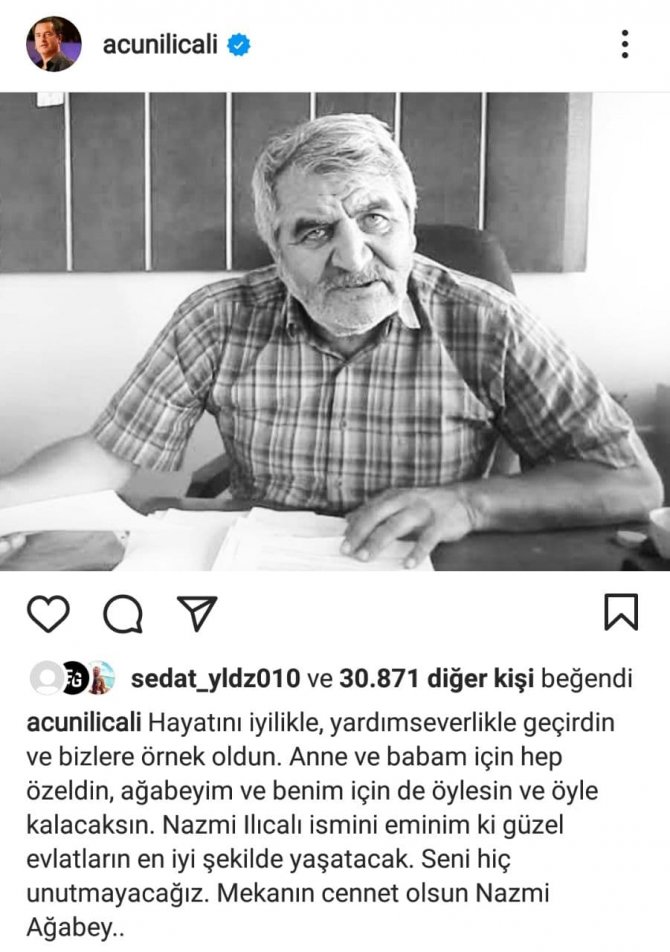 Acun Ilıcalı'nın acı günü: Kuzeni Nazmi Ilıcalı hayatını kaybetti