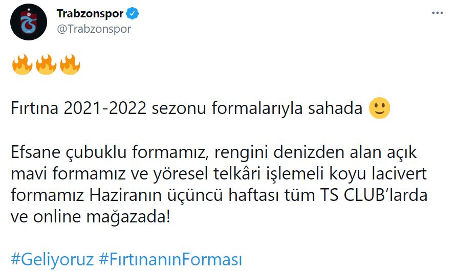 Trabzonspor yeni sezon forma 2021 | Trabzonspor yeni sezon formaları ne zaman satışa çıkacak? | TSclub forma satılacak mı?