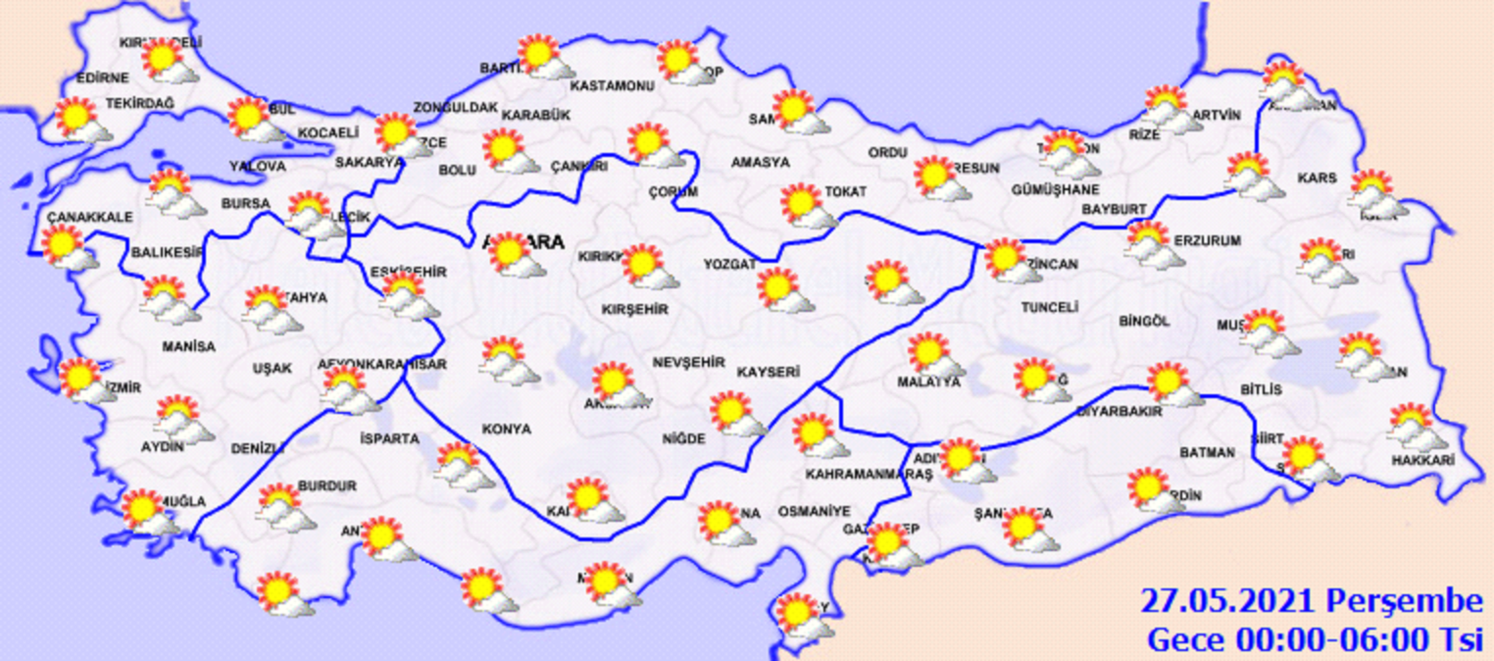 Meteoroloji açıkladı: O iller için gök gürültülü yağış uyarısı! İşte 26 Mayıs Çarşamba il il, haritalı hava durumu