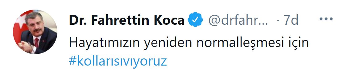 Bakan Koca'dan dikkat çeken: Hayatımızın yeniden normalleşmesi için kolları sıvıyoruz