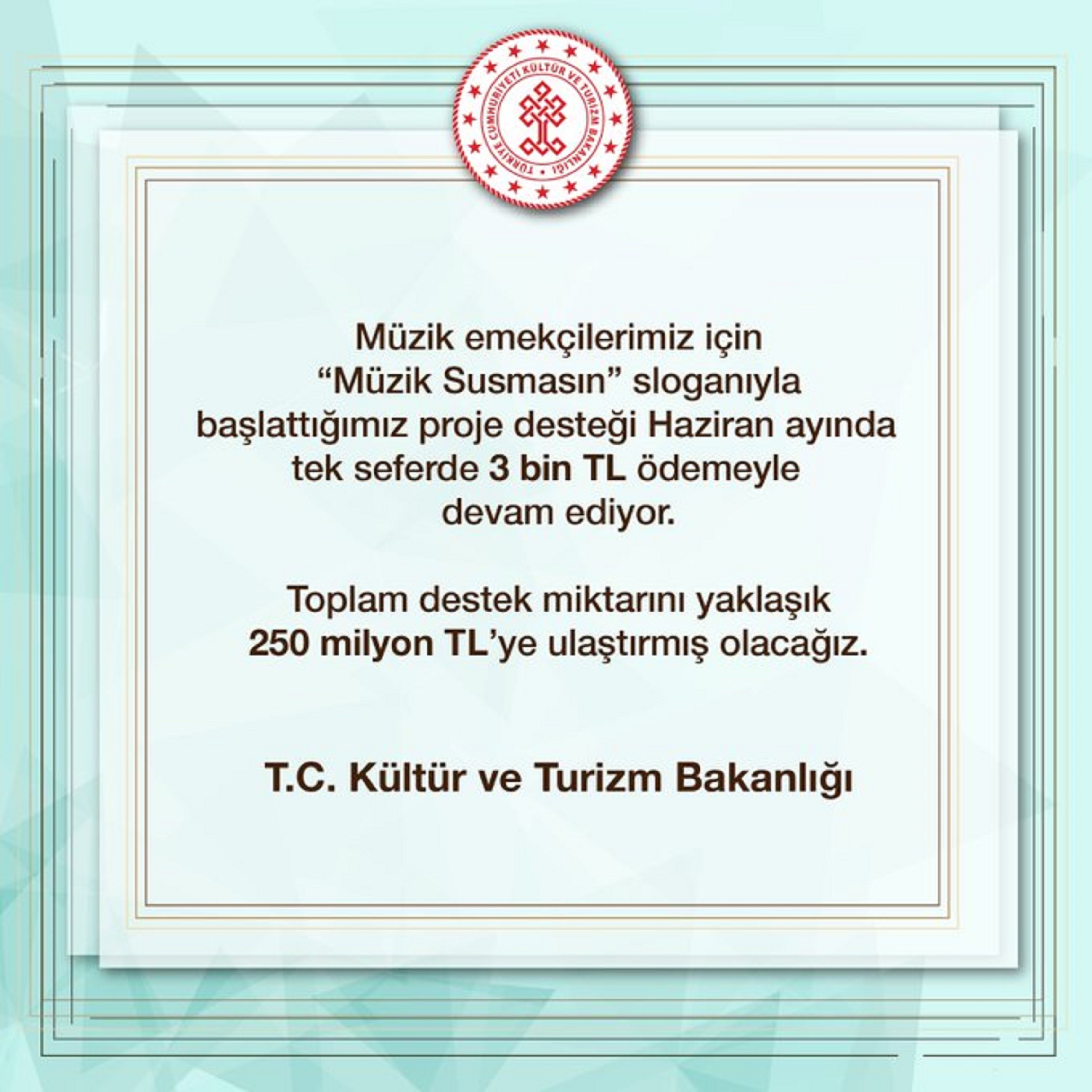 Müzik çalışanlarının çağrısı yanıt buldu: Destek ödemesi yapılacak