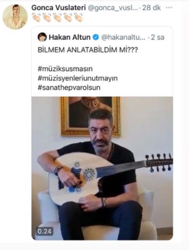Gonca Vuslateri eski sevgilisine destek çıktı! Hakan Altun'un paylaşımını kendi hesabından yayınladı!