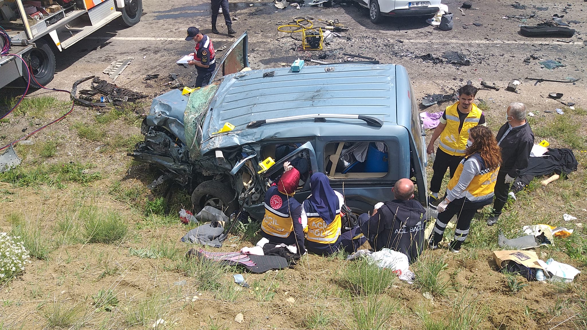 Sivas Gölovada katliam gibi kaza: 9 kişi hayatını kaybetti