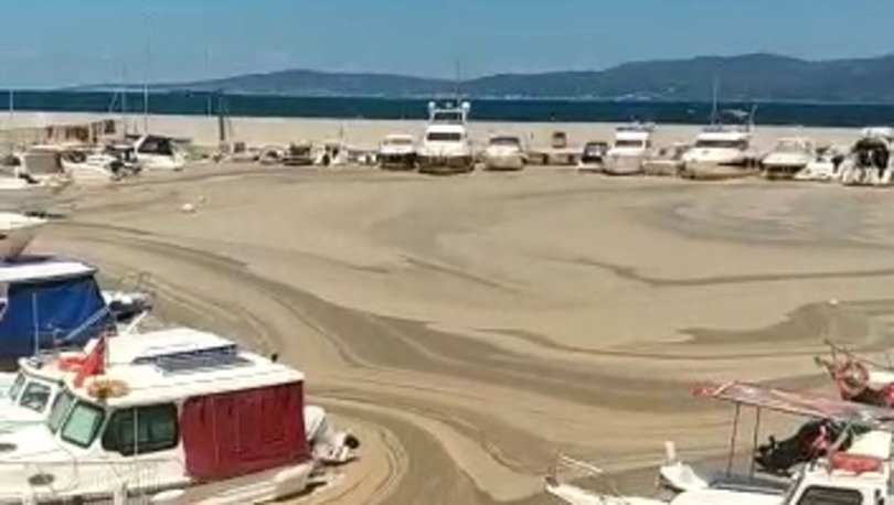 Deniz salyası şimdide Tekirdağ'ı tehdit ediyor! Liman çöle döndü!