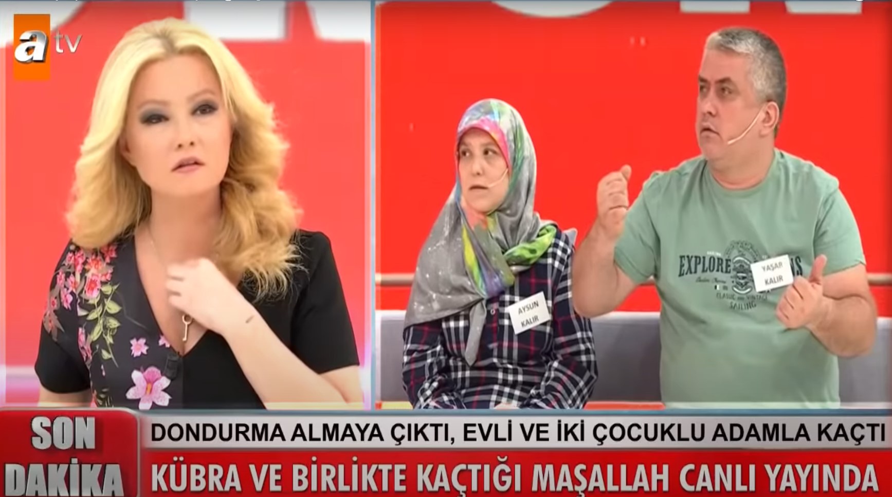 Müge Anlı'da stüdyoyu karıştıran olay: 'Dondurma almaya' diyerek çıkan Kübra Kalır, evli ve iki çocuk babası adama kaçmış!
