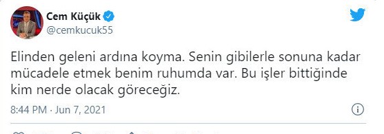 Sedat Peker'e sert çıkmıştı: Cem Küçük 'Elinden geleni ardına koyma' dediği tweetini sildi!