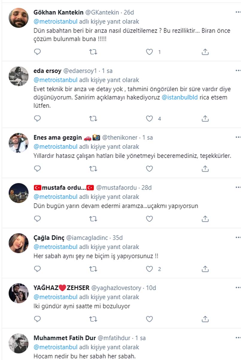 Yenikapı-Atatürk Havalimanı ve M1B Yenikapı-Kirazlı Metro Hattı'nda seferler yapılamadı, vatandaş isyan etti 