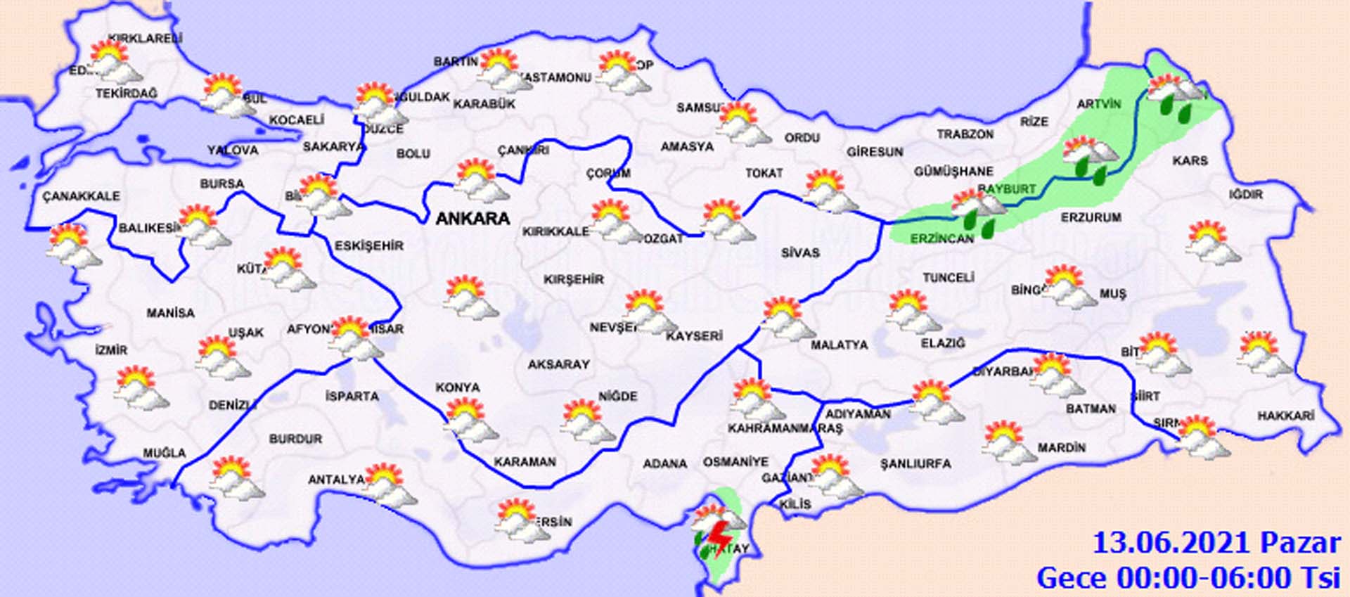 Son dakika | Meteoroloji'den o bölgeler için gök gürültülü sağanak yağış uyarısı (12 Haziran 2021 Cumartesi) 