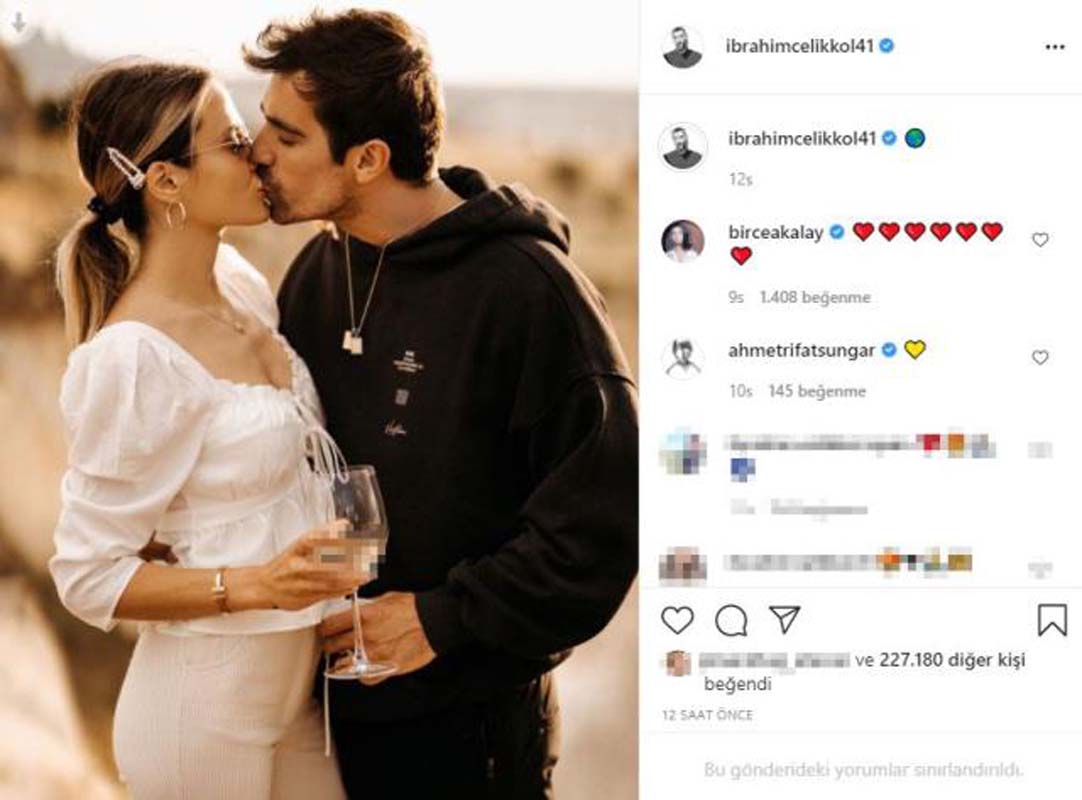 Doğduğun Ev Kaderindir'in Mehdisi İbrahim Çelikkol, eşiyle dudak dudağa poz verdi! İnstagram'da beğeni yağdı!