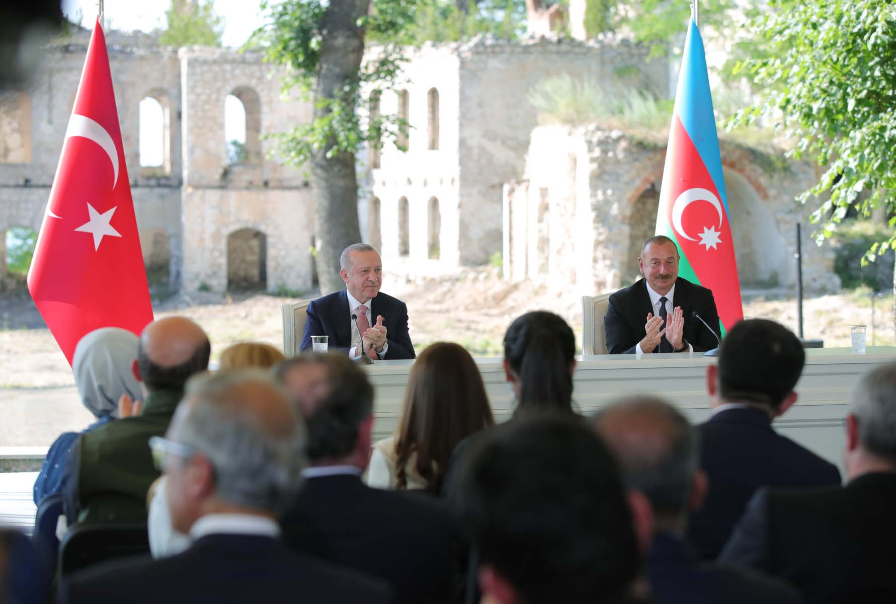 Şuşa Beyannamesi imzalandı! Cumhurbaşkanı Erdoğan ve İlham Aliyev'den önemli açıklamalar