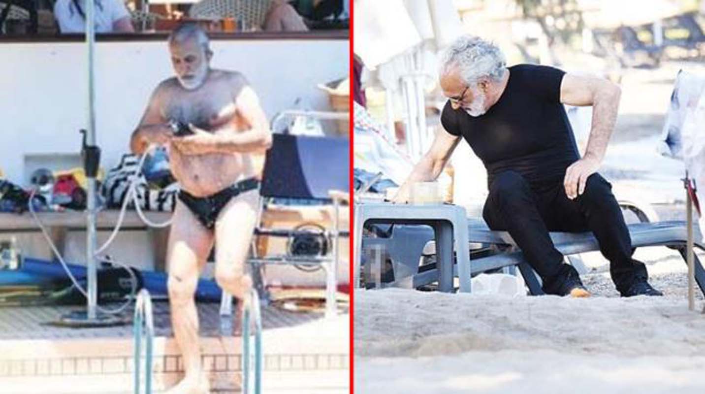 Dün çırılçıplaktı! Sinan Çetin bu kez kıyafetlerle güneşlendi!