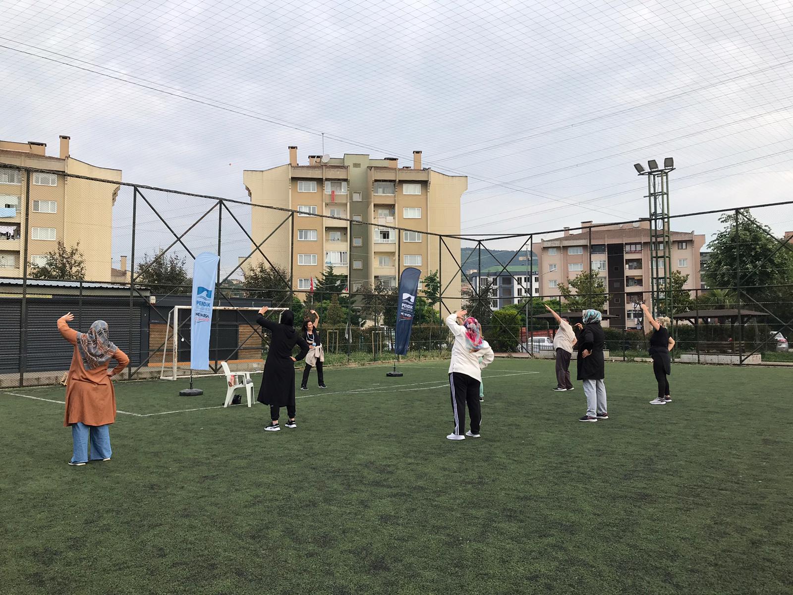 Pendikli vatandaşlar güne sabah sporuyla başlıyor