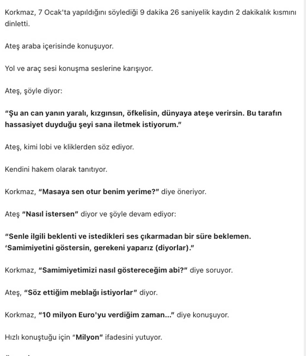Ahmet Şık, Sezgin Baran Korkmaz ve Veyis Ateş arasındaki 10 milyon euro konuşmasını yayımladı