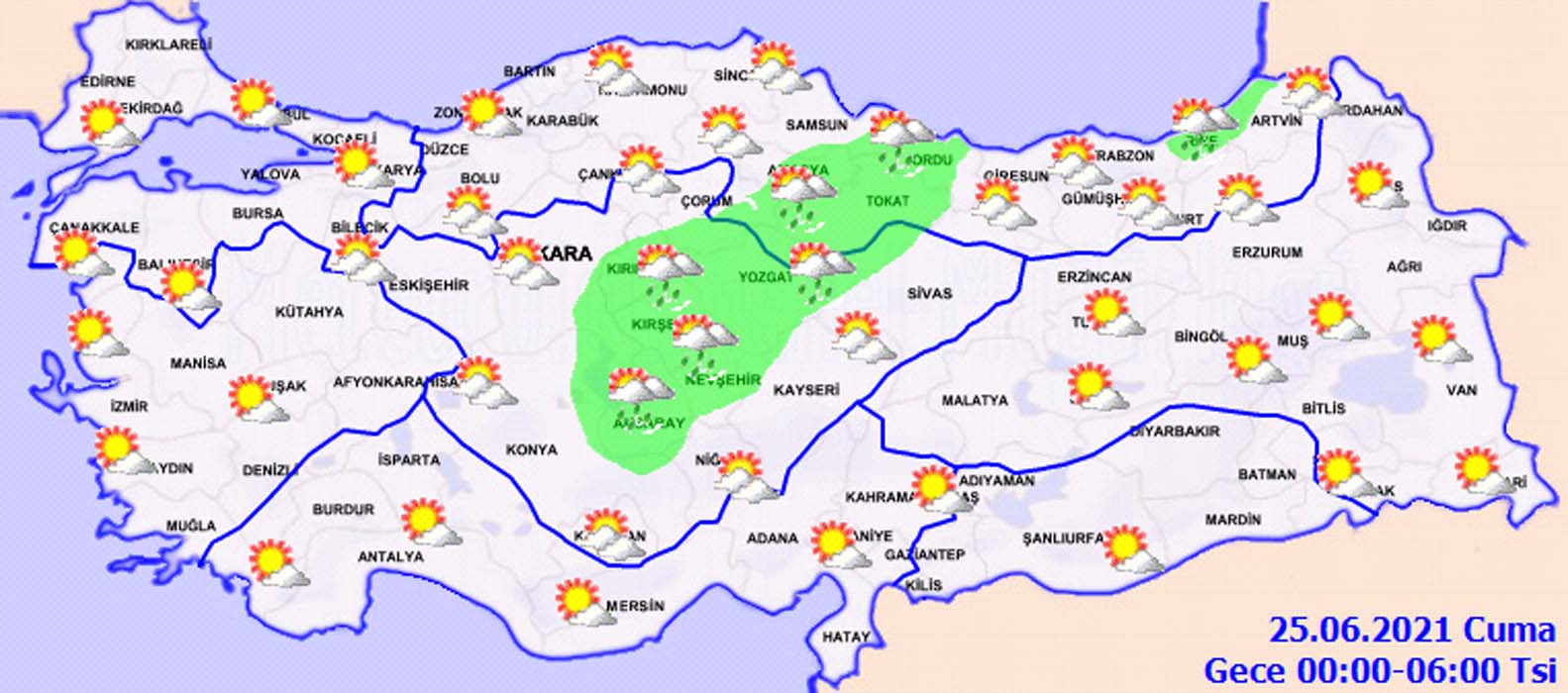 Meteoroloji'den 24 Haziran 2021 Perşembe hava durumu raporu: Dikkat! Gök gürültülü sağanak yağış geliyor!
