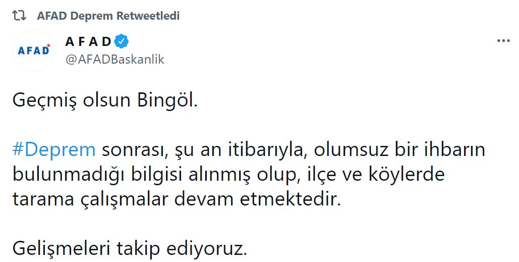 Son dakika | Bingöl'de 5.2 şiddetinde deprem!