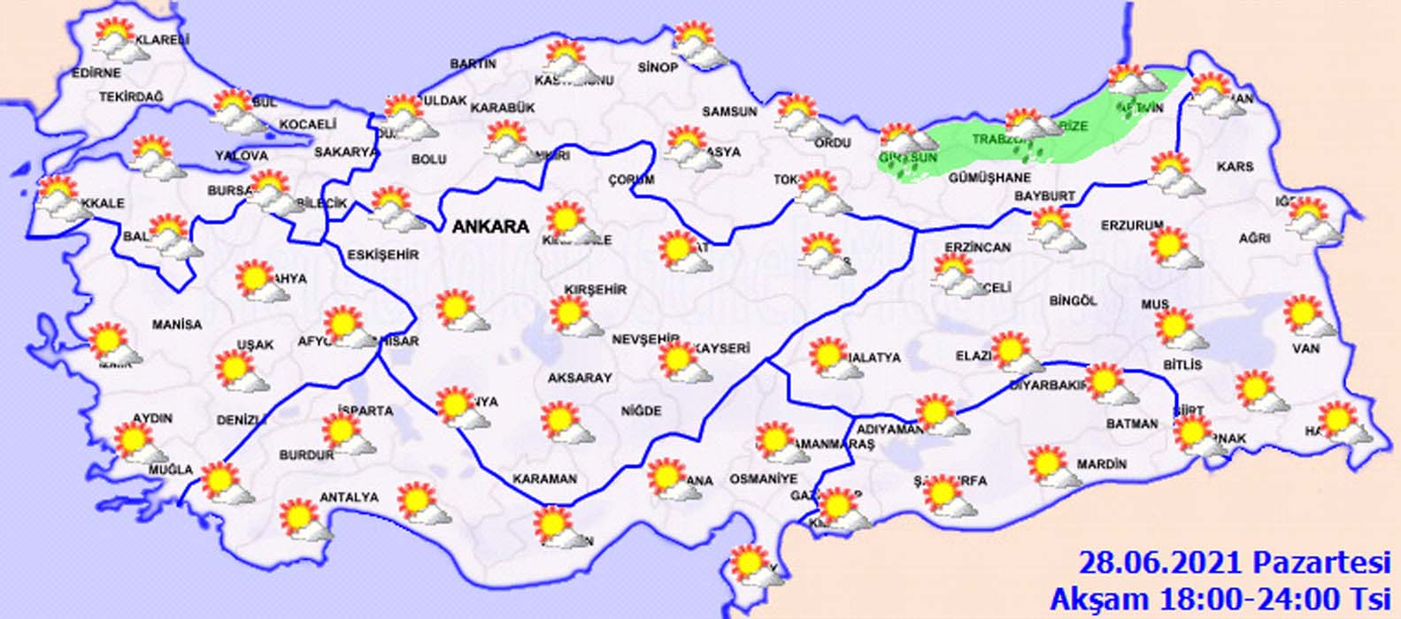 28 Haziran Pazartesi hava durumu | Bugün hava nasıl? Yağmur var mı? Meteorolojiden sağanak yağış uyarısı! O illerde yaşayanlar dikkat...