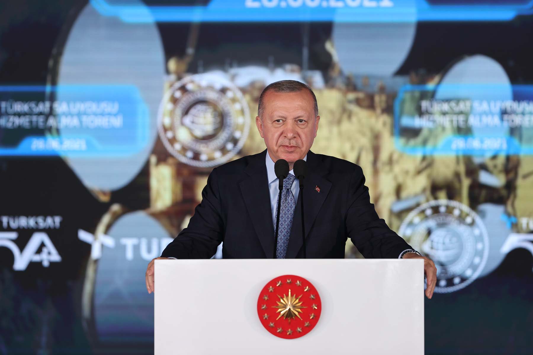 TÜRKSAT 5A uydusu göreve başladı! Cumhurbaşkanı Erdoğan dan hizmete alma töreninde önemli açıklamalar