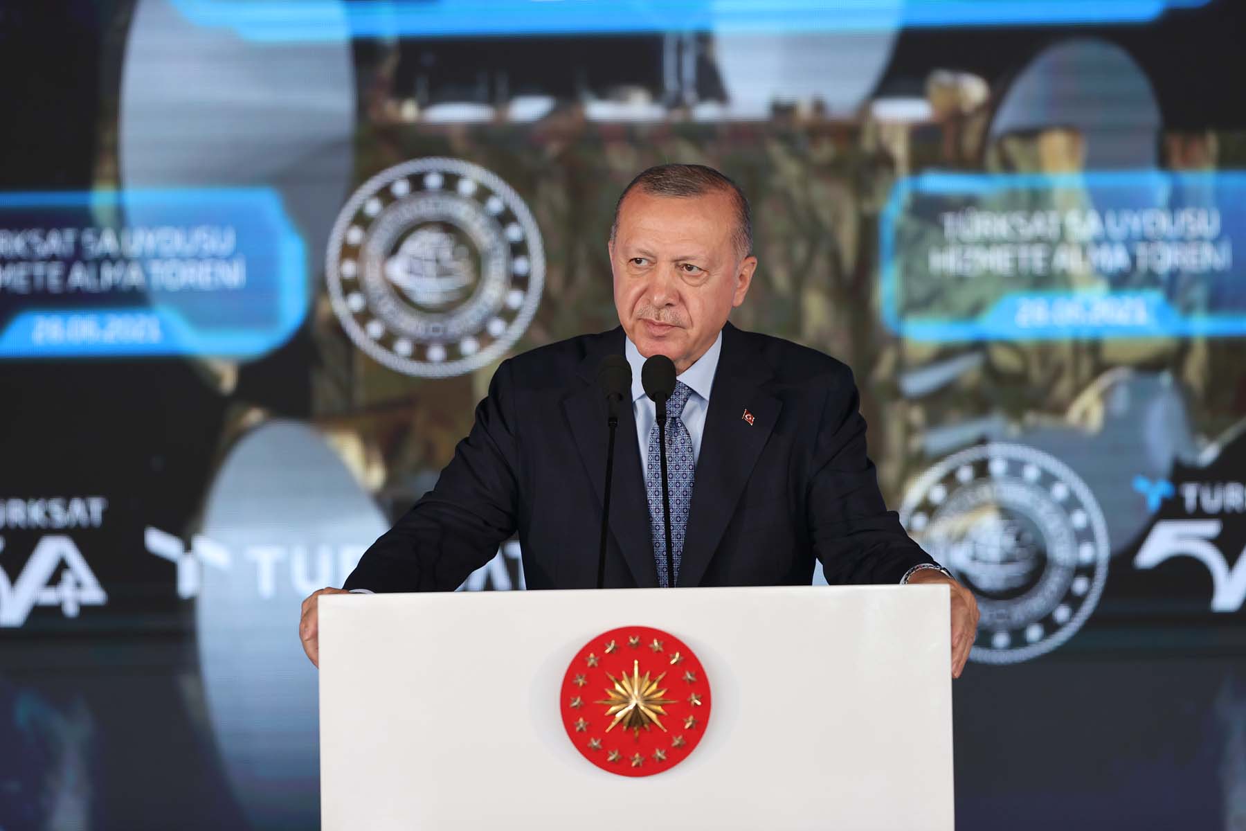 TÜRKSAT 5A uydusu göreve başladı! Cumhurbaşkanı Erdoğan dan hizmete alma töreninde önemli açıklamalar