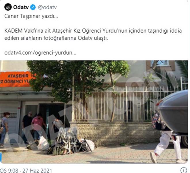 KADEM ve TRT'den 'öğrenci yurdunda çıkan silahlar' haberine ilişkin açıklama geldi
