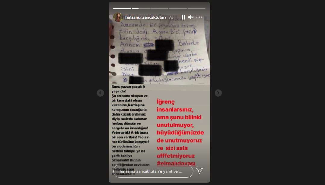 Hafsanur Sancaktutan kimdir? Nereli ve kaç yaşında? | Hafsanur Sancaktutan oynadığı diziler nelerdir? | Hafsanur Sancaktutan istismar açıklaması