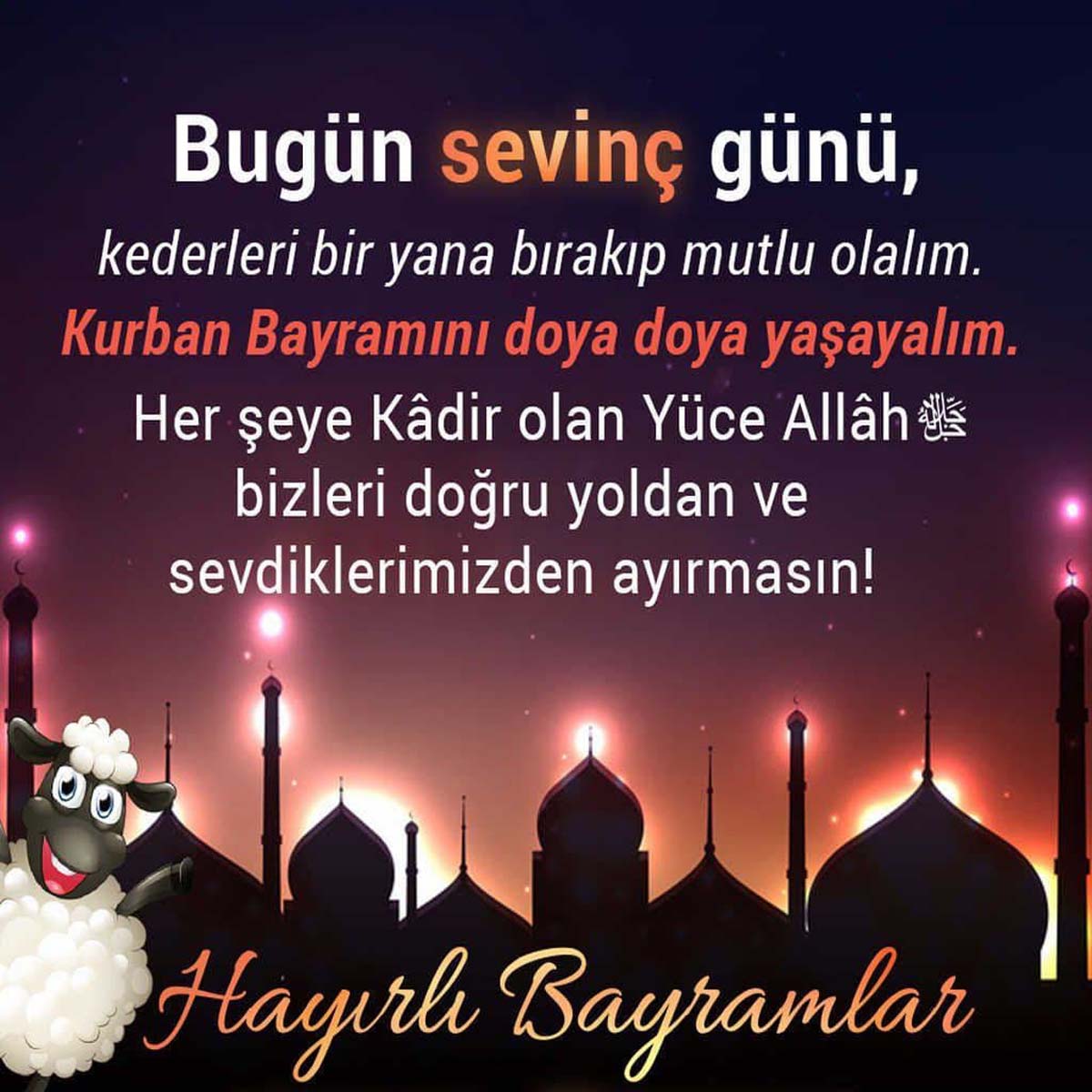 Kurban Bayramı mesajları dualı, hadisli 2021 | Hadisli ve resimli bayram mesajları