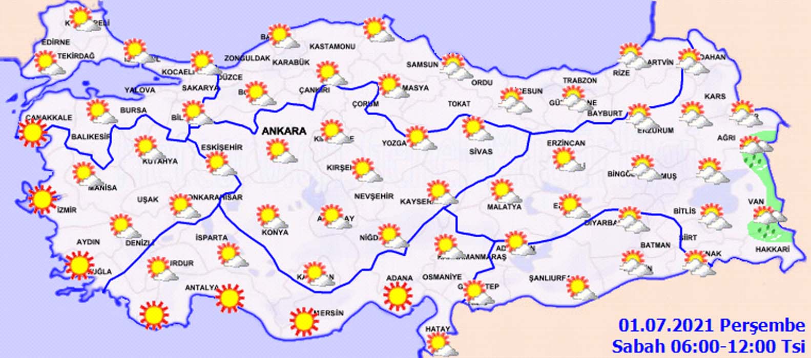 Meteoroloji'den kritik uyarı: Hava sıcaklıkları bunaltacak! O bölgeler dikkat.... (1 Temmuz Perşembe)
