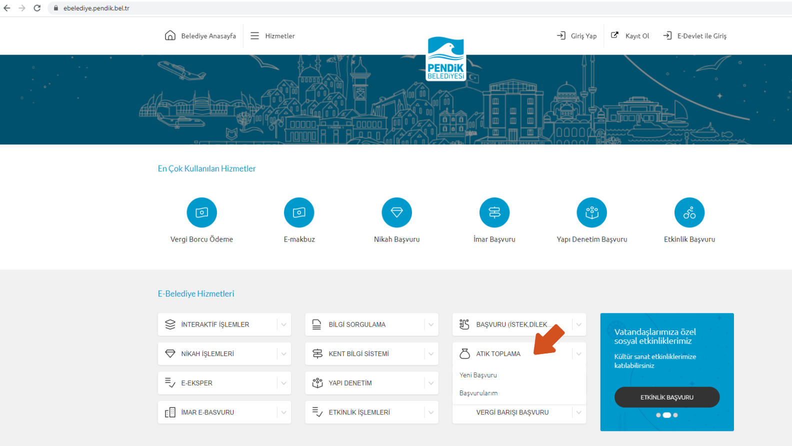 Ödemelerde büyük kolaylık! Moloz toplamaya online ödeme getirildi