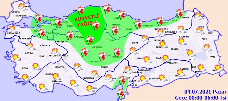 Hafta sonu şiddetli yağmurla başladı! Meteoroloji'den vatandaşlara sel, su baskını ve dolu uyarısı! İşte 3 Temmuz Cumartesi hava durumu