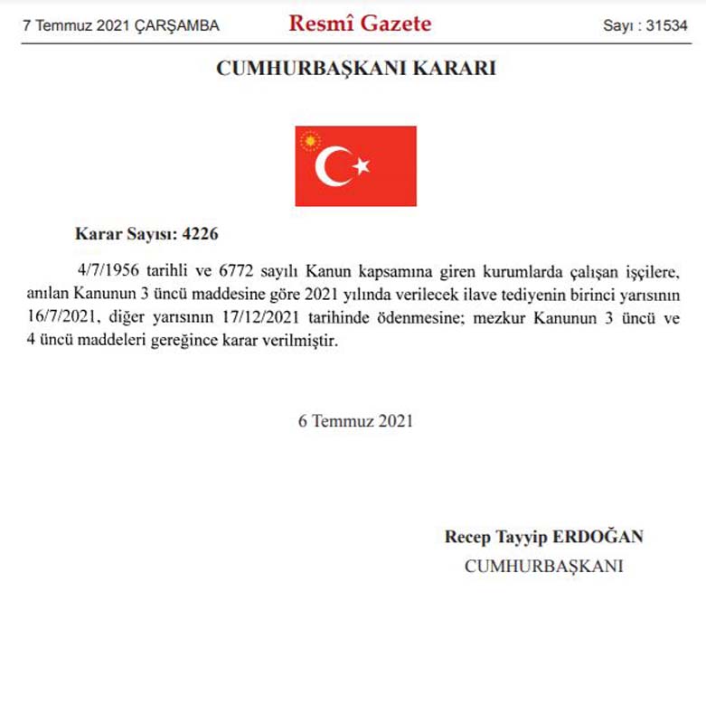 2021 Kamu çalışanlarına ilave tediye ödemesi ne zaman yatacak? Kamu işçisi ikramiyeleri ne zaman yatacak, kaç işçiye ikramiye ödenecek?