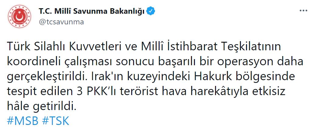 Son dakika | TSK ve MİT'ten PKK'ya flaş operasyon! Etkisiz hale getirildiler