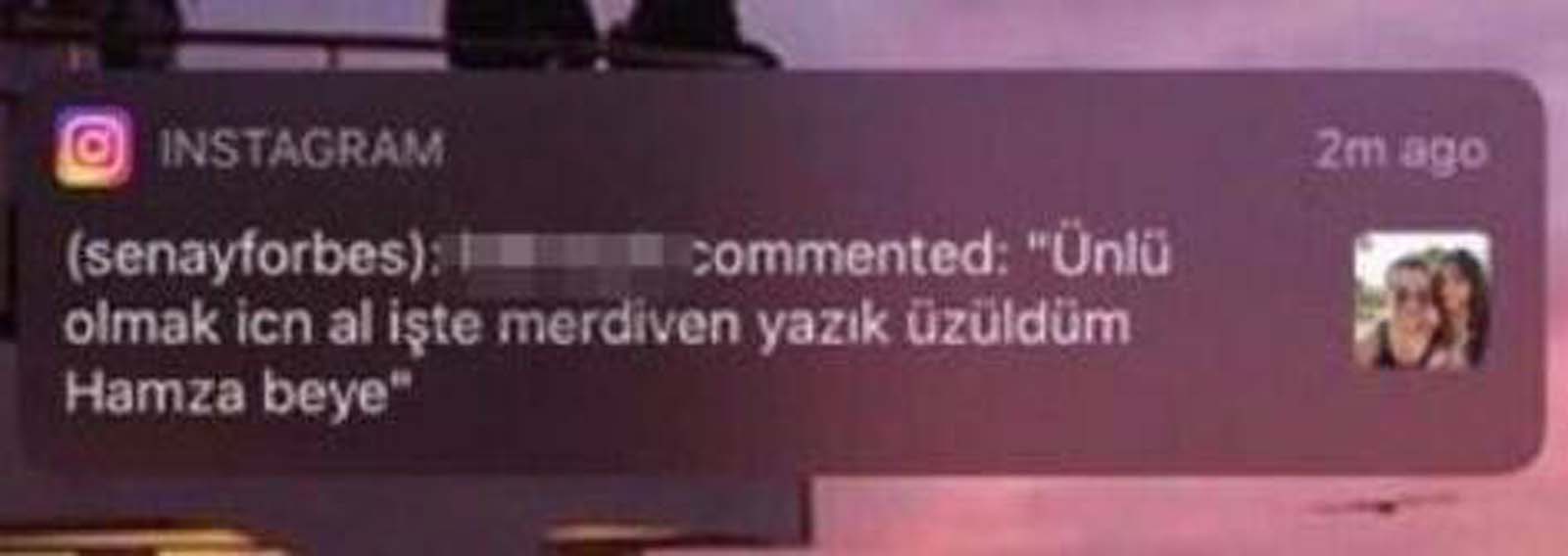 Hamza Yazıcı sevgilisine gelen mesajları paylaşarak isyan etti! İşte hayrete düşüren o mesajlar...