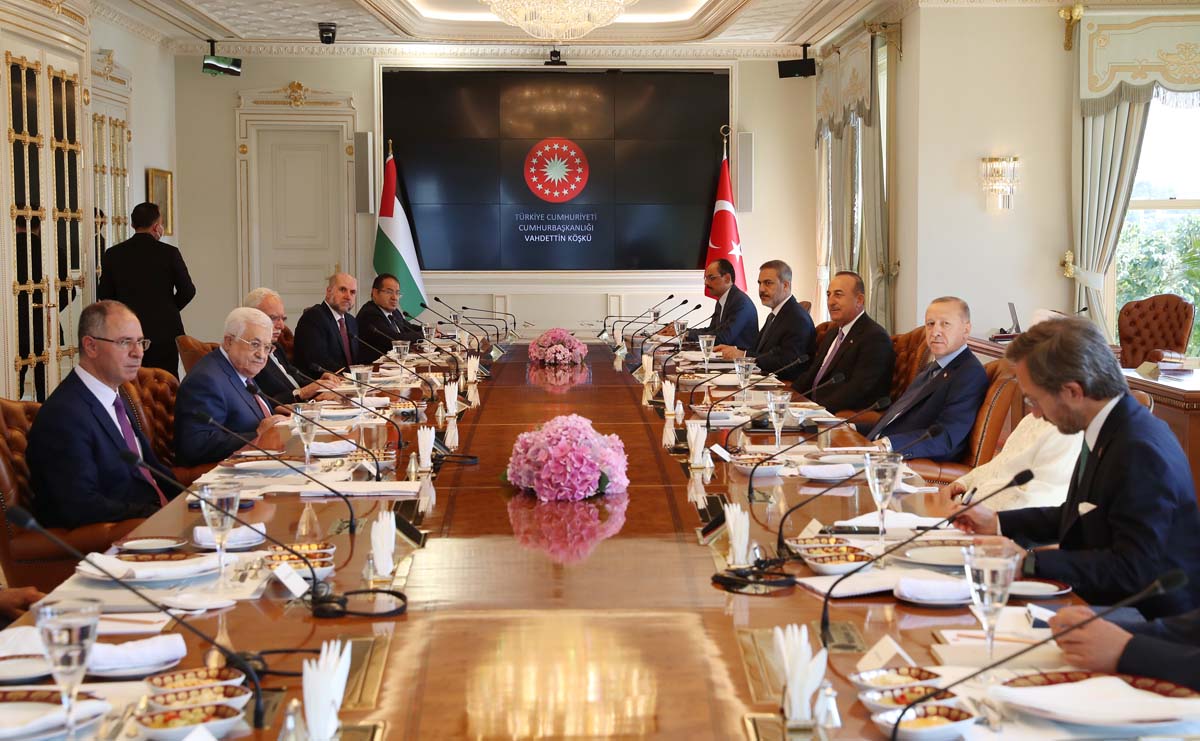 Cumhurbaşkanı Erdoğan ile Filisstin Başkanı Mahmud Abbas'ın görüşmesi sona erdi: İşte ikilinin görüşmesindeki ana gündem maddeleri...