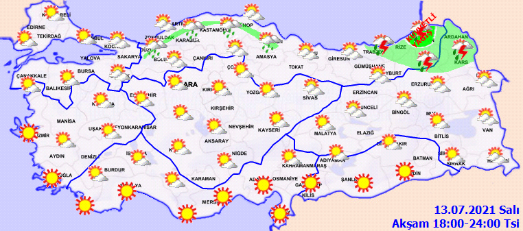 Çöl sıcakları devam ediyor! Her gün yeni bir uyarı: Zorunlu olmadıkça çıkmayın! | İşte 13 Temmuz Salı hava durumu