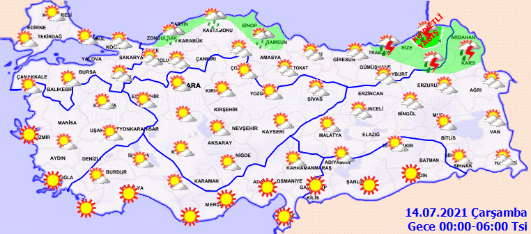 Çöl sıcakları devam ediyor! Her gün yeni bir uyarı: Zorunlu olmadıkça çıkmayın! | İşte 13 Temmuz Salı hava durumu